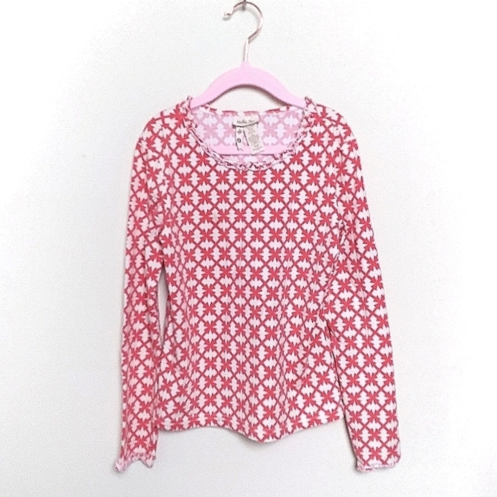 Matilda Jane Girl's Secret Fields Sunset Long Sleeve Ruffled Top Size 8